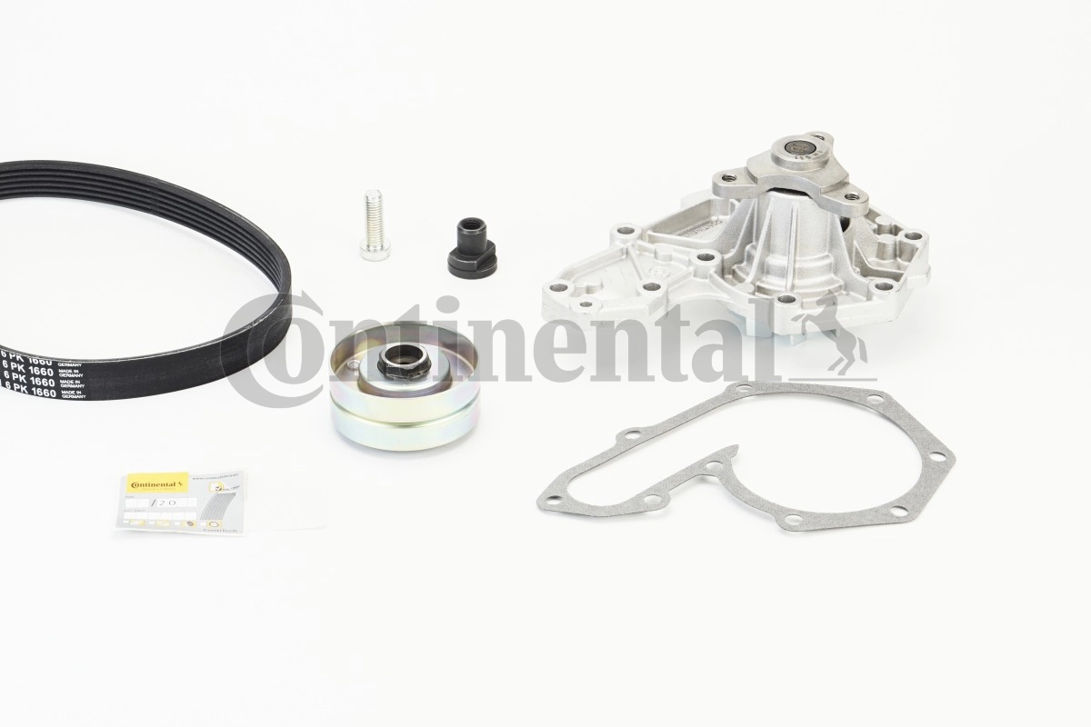 Water Pump + V-ribbed Belt Kit